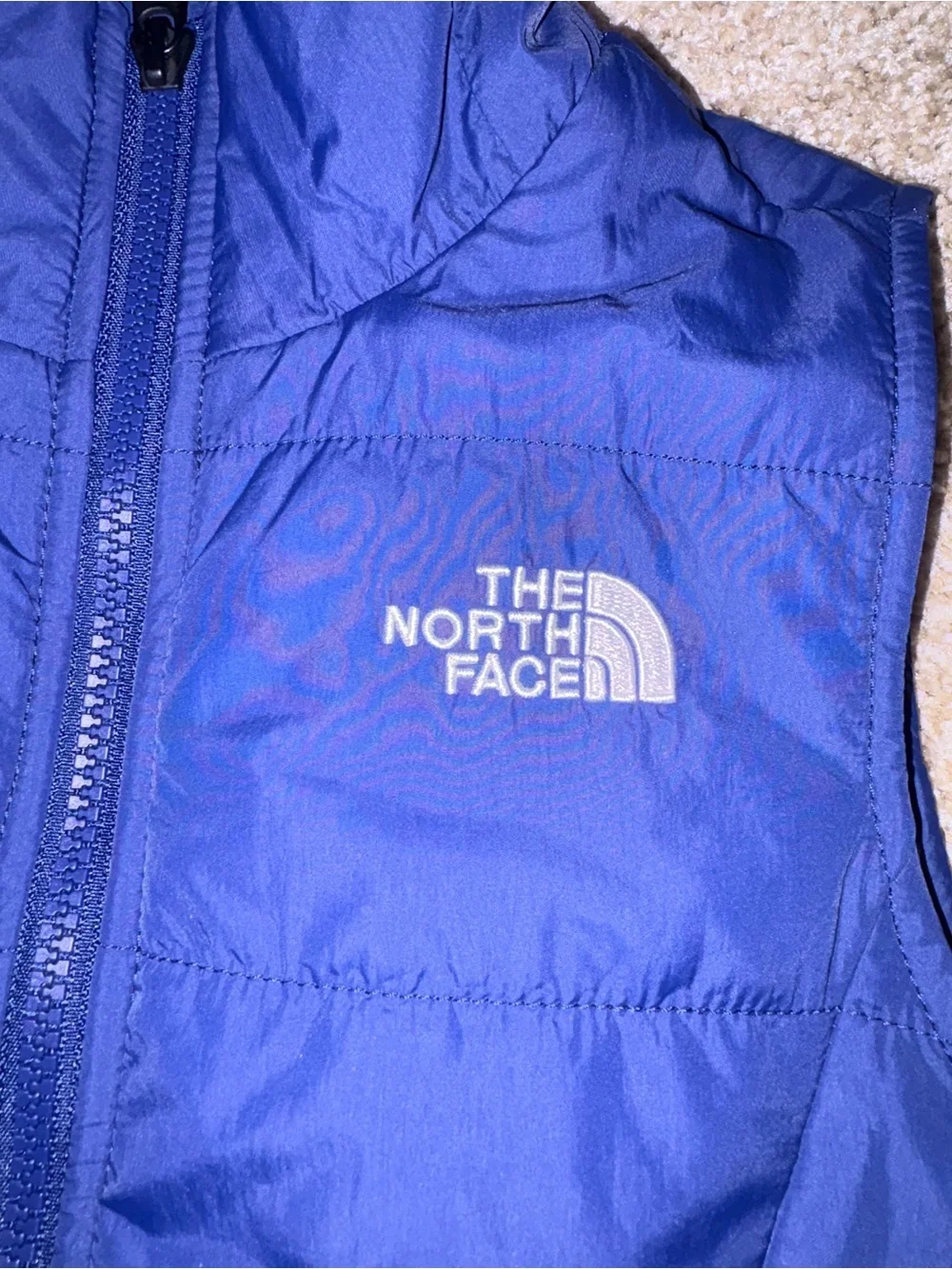 Girls Navy Northface Vest Size Medium